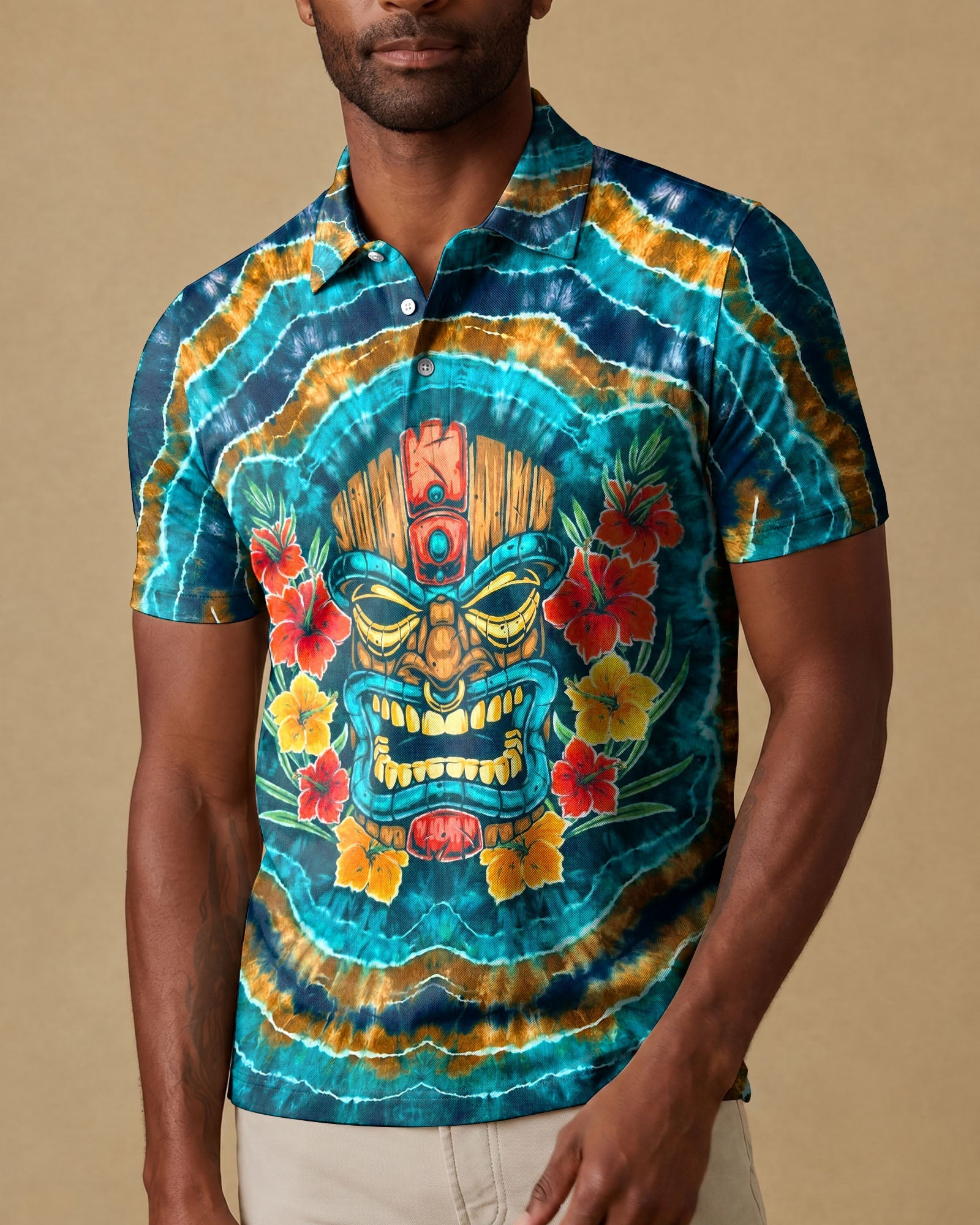 TROPICAL TIKI SWIRL ALL OVER PRINT  - TLHN2406264