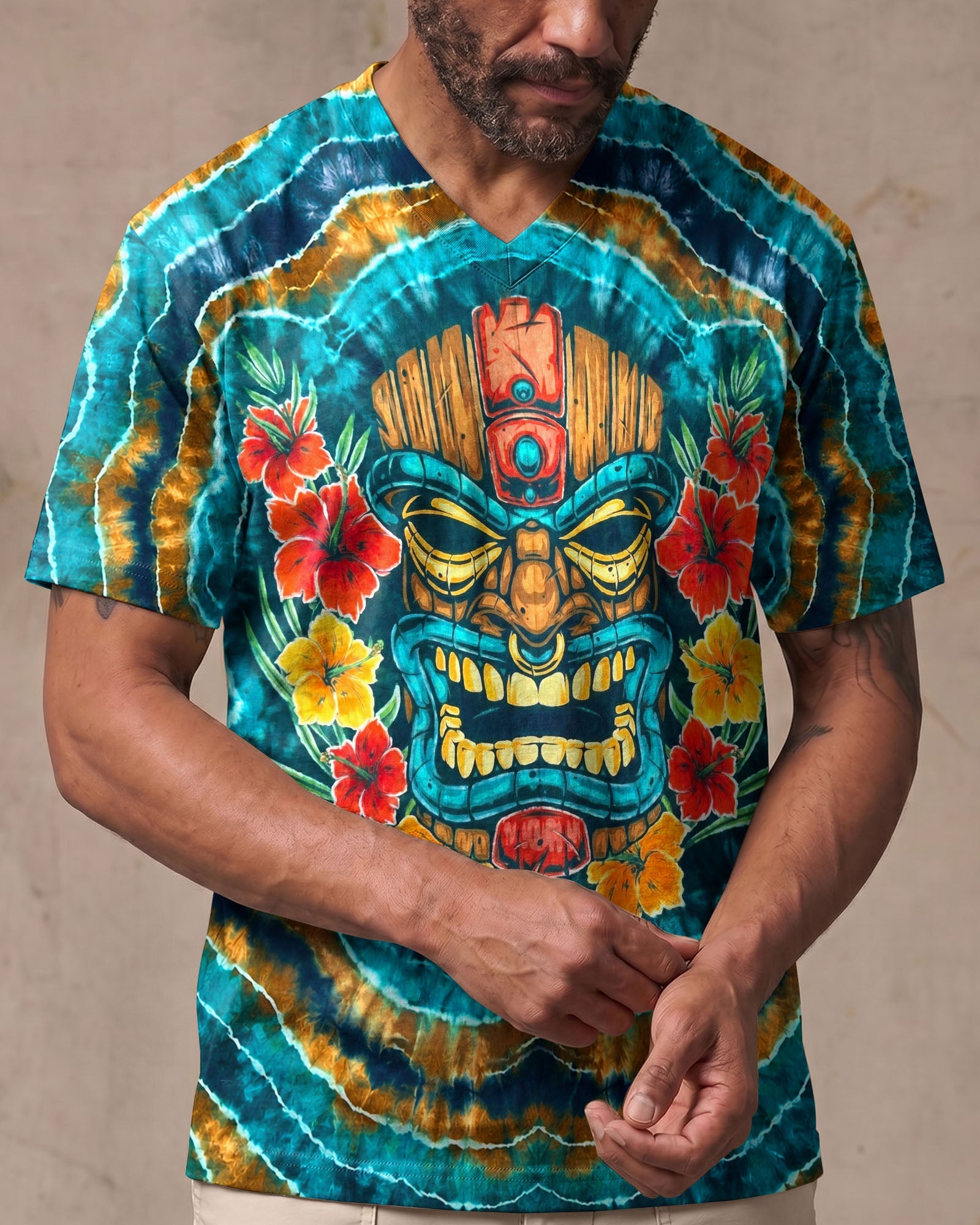 TROPICAL TIKI SWIRL ALL OVER PRINT  - TLHN2406264