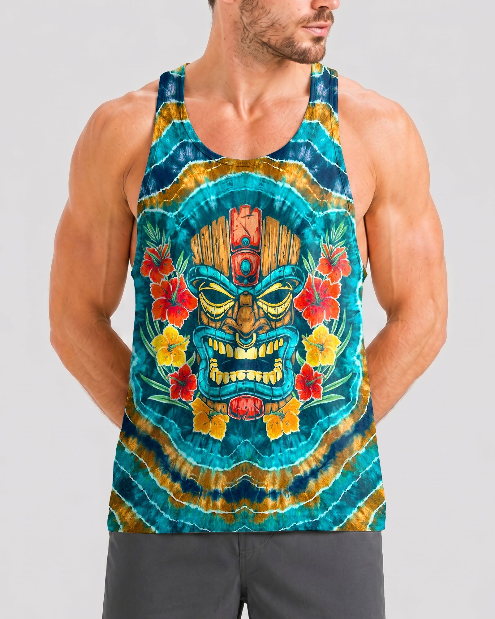 TROPICAL TIKI SWIRL ALL OVER PRINT  - TLHN2406264