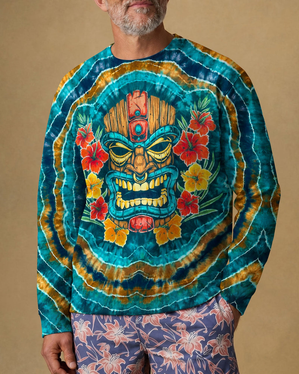 TROPICAL TIKI SWIRL ALL OVER PRINT  - TLHN2406264