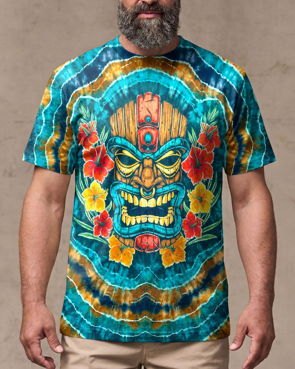 TROPICAL TIKI SWIRL ALL OVER PRINT  - TLHN2406264