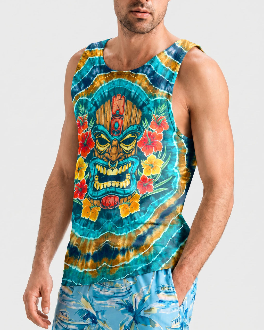 TROPICAL TIKI SWIRL ALL OVER PRINT  - TLHN2406264
