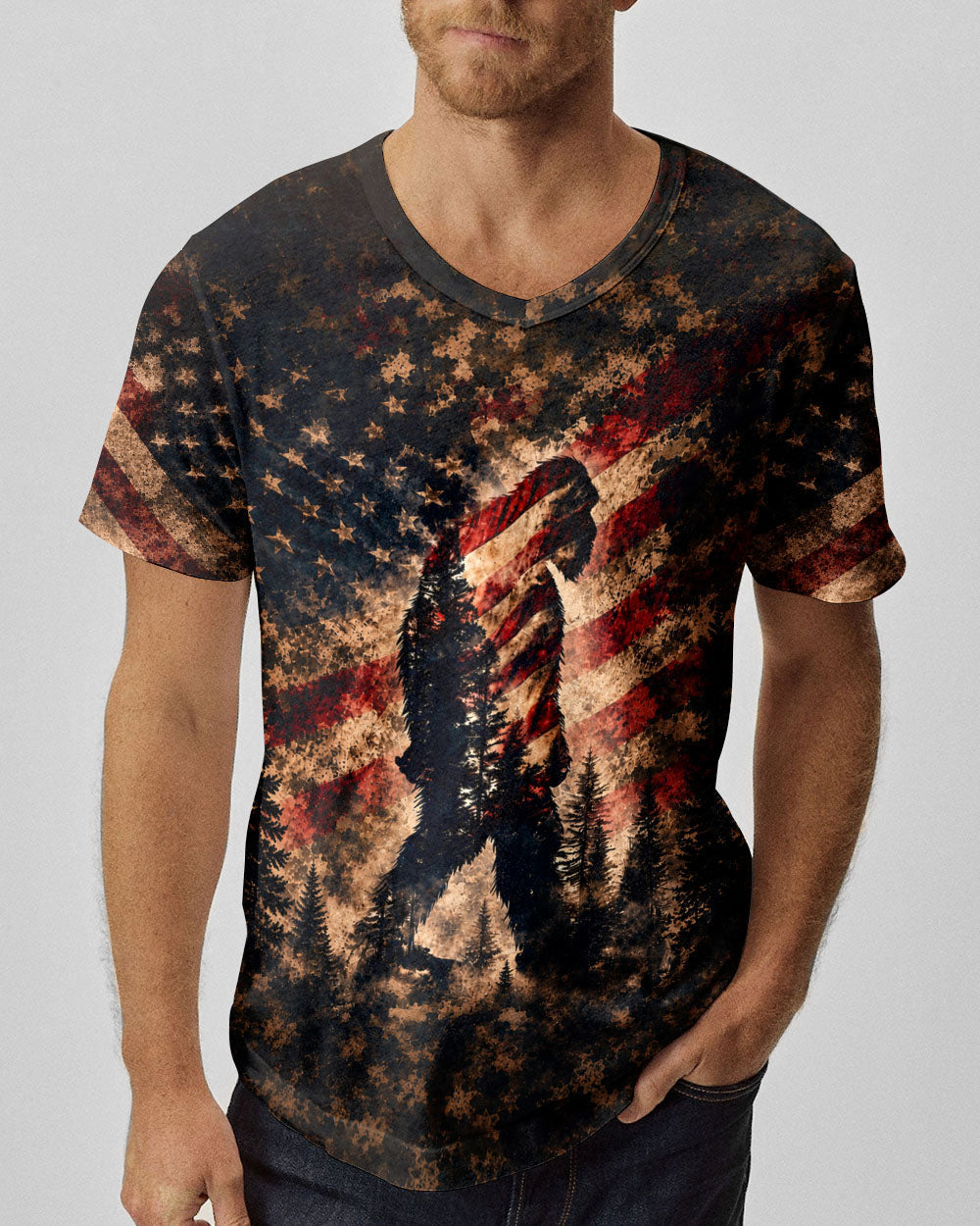 NOT ALL WHO WANDER ARE LOST BIGFOOT ALL OVER PRINT - TLHN2705262