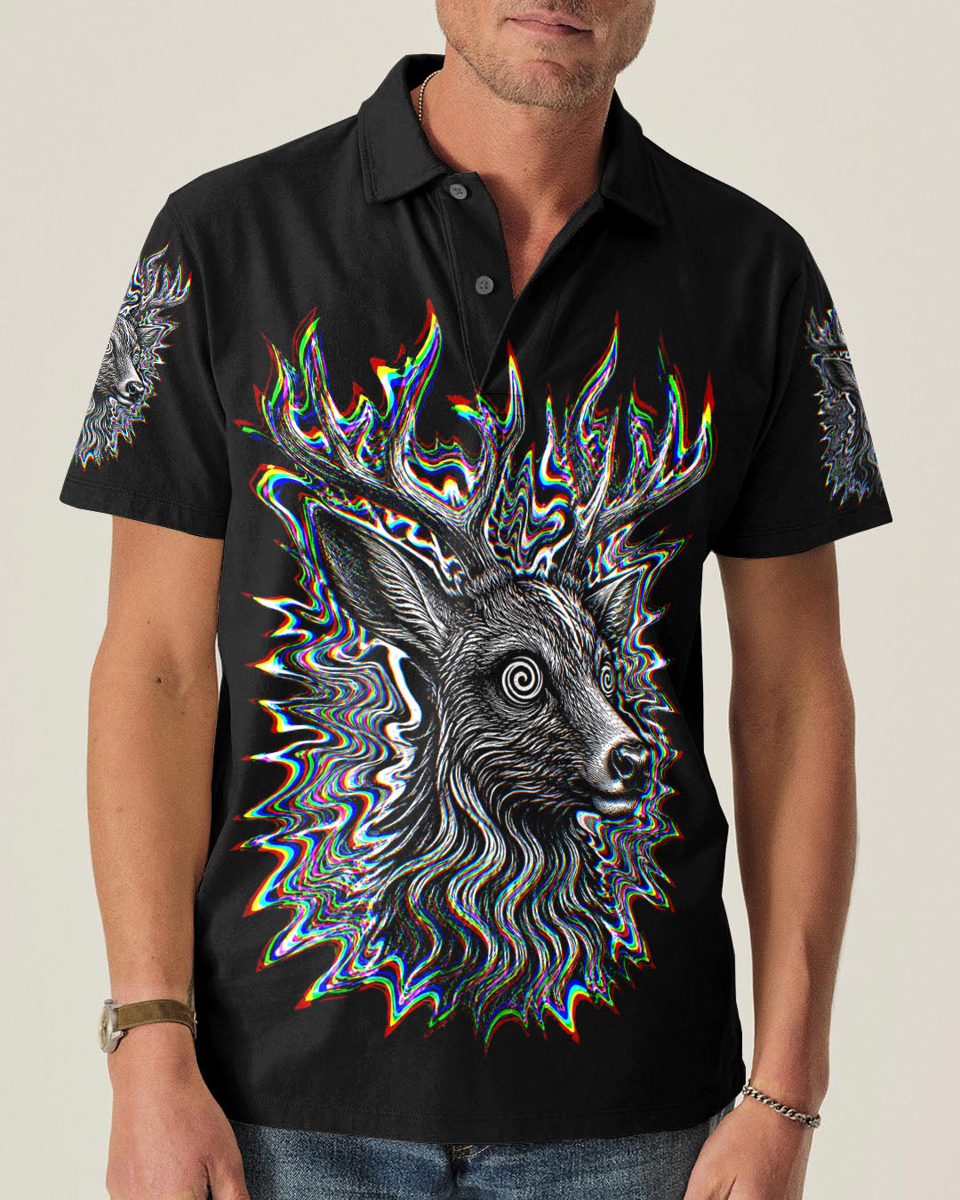 HUNTING DEER GLITCH  ALL OVER PRINT   - TLHN2805261