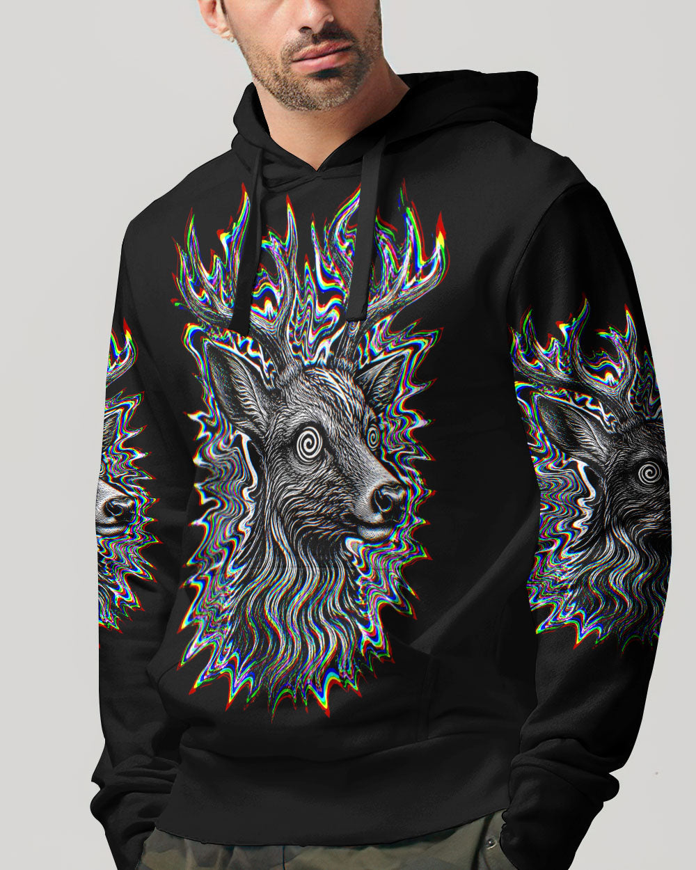 HUNTING DEER GLITCH  ALL OVER PRINT   - TLHN2805261
