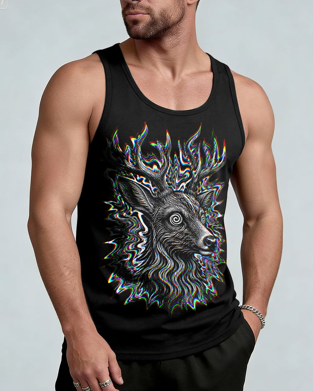 HUNTING DEER GLITCH  ALL OVER PRINT   - TLHN2805261