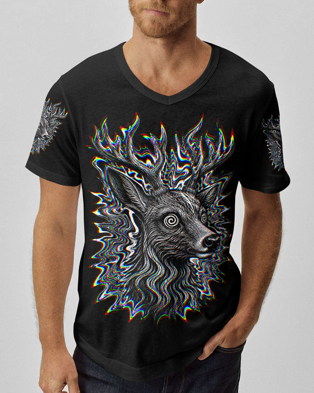 HUNTING DEER GLITCH  ALL OVER PRINT   - TLHN2805261