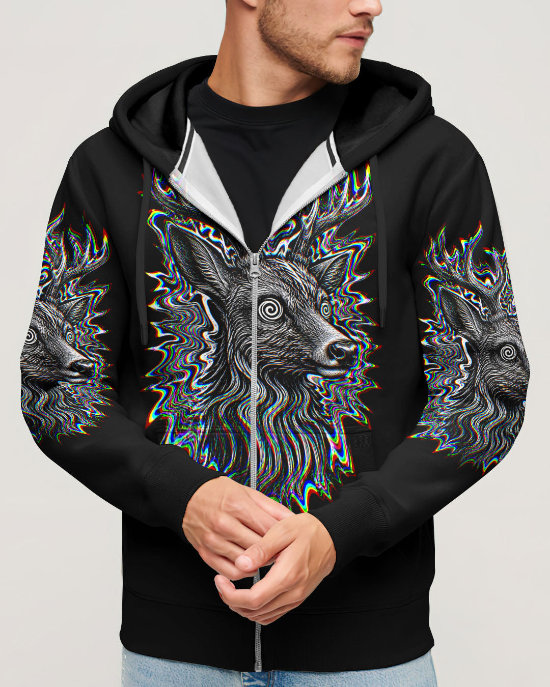 HUNTING DEER GLITCH  ALL OVER PRINT   - TLHN2805261