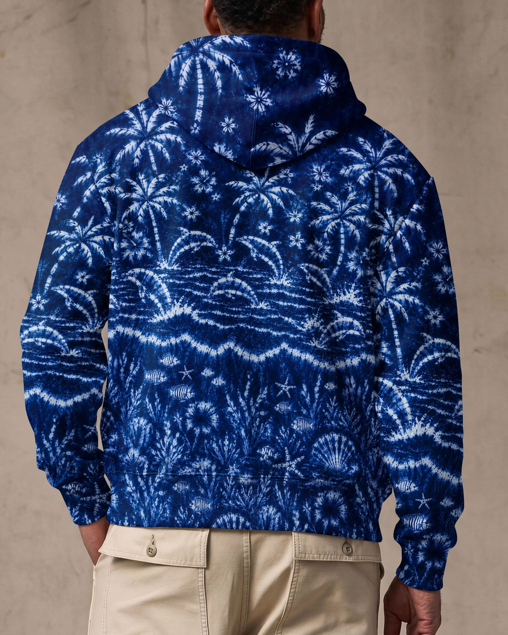 DOLPHIN JUMPING OCEAN ALL OVER PRINT  - TLNO0107263