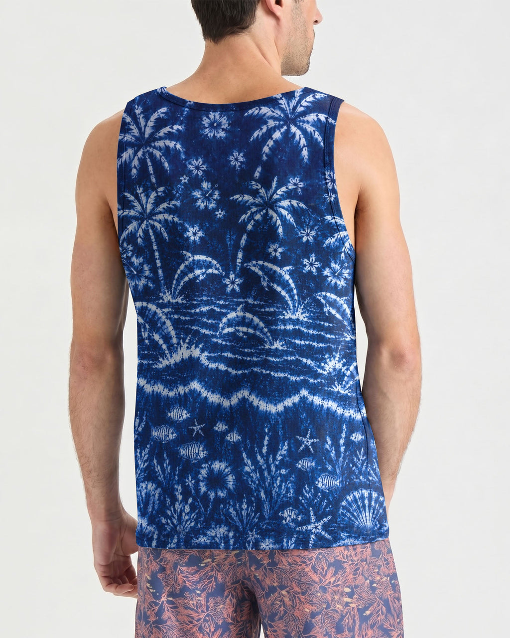 DOLPHIN JUMPING OCEAN ALL OVER PRINT  - TLNO0107263