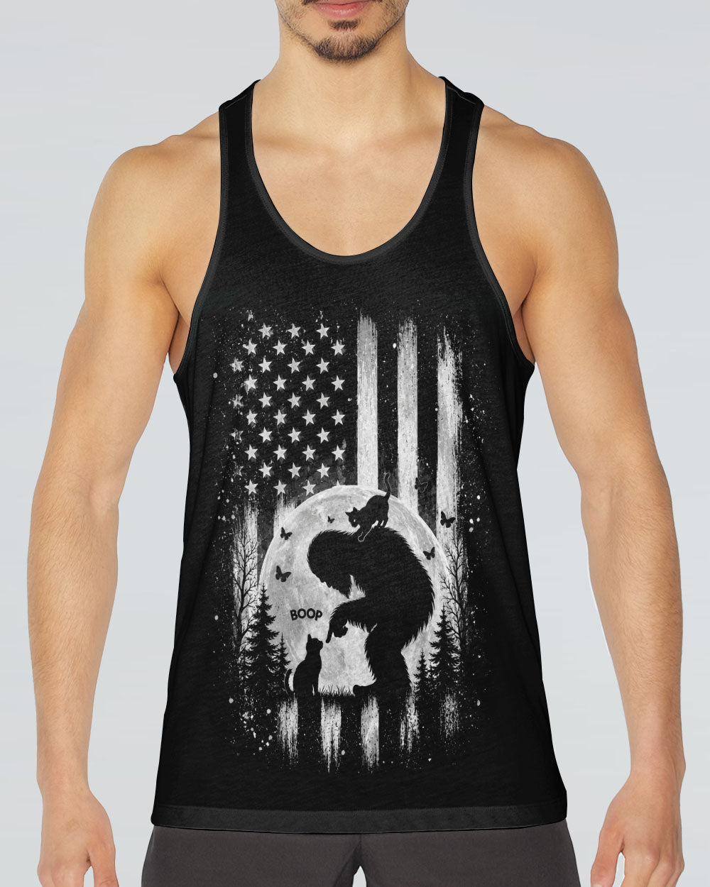 BOOP BIGFOOT CAT MOONLIGHT ALL OVER PRINT  - TLNO0306261