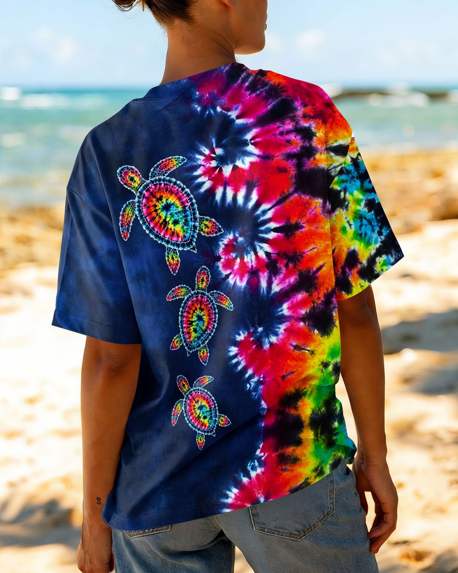 TURTLE WAVES SWIRL ALL OVER PRINT  - TLNO0406261