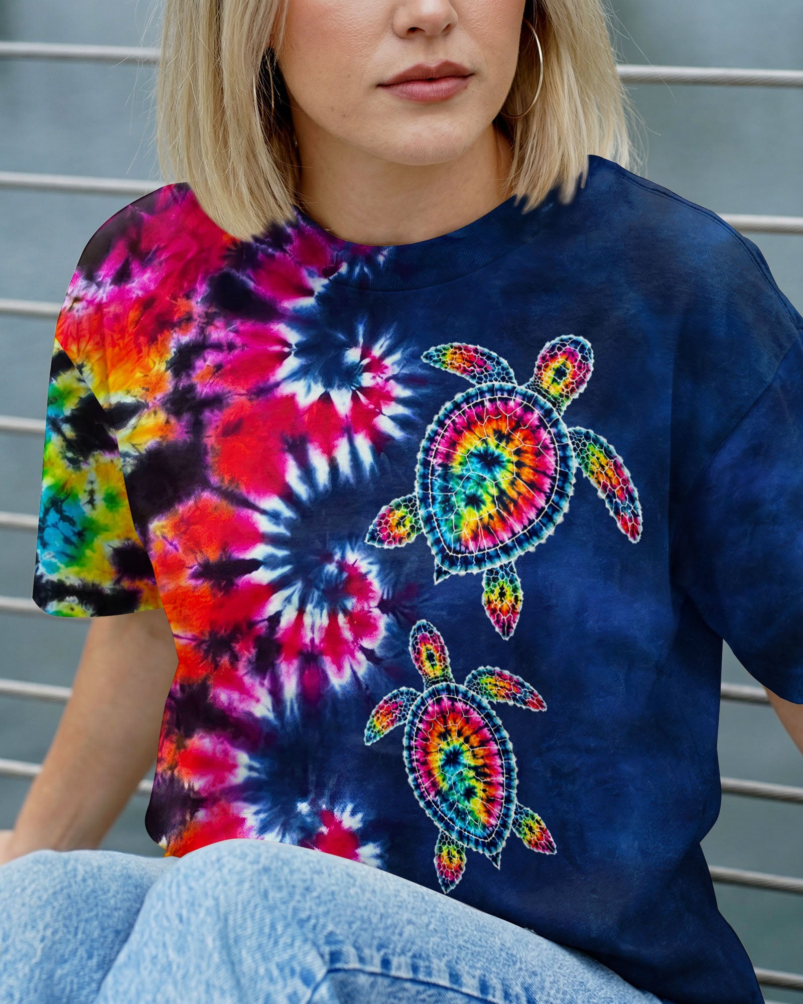 TURTLE WAVES SWIRL ALL OVER PRINT  - TLNO0406261