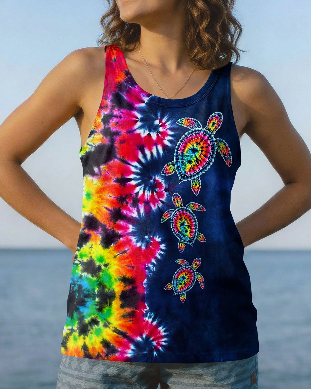 TURTLE WAVES SWIRL ALL OVER PRINT  - TLNO0406261