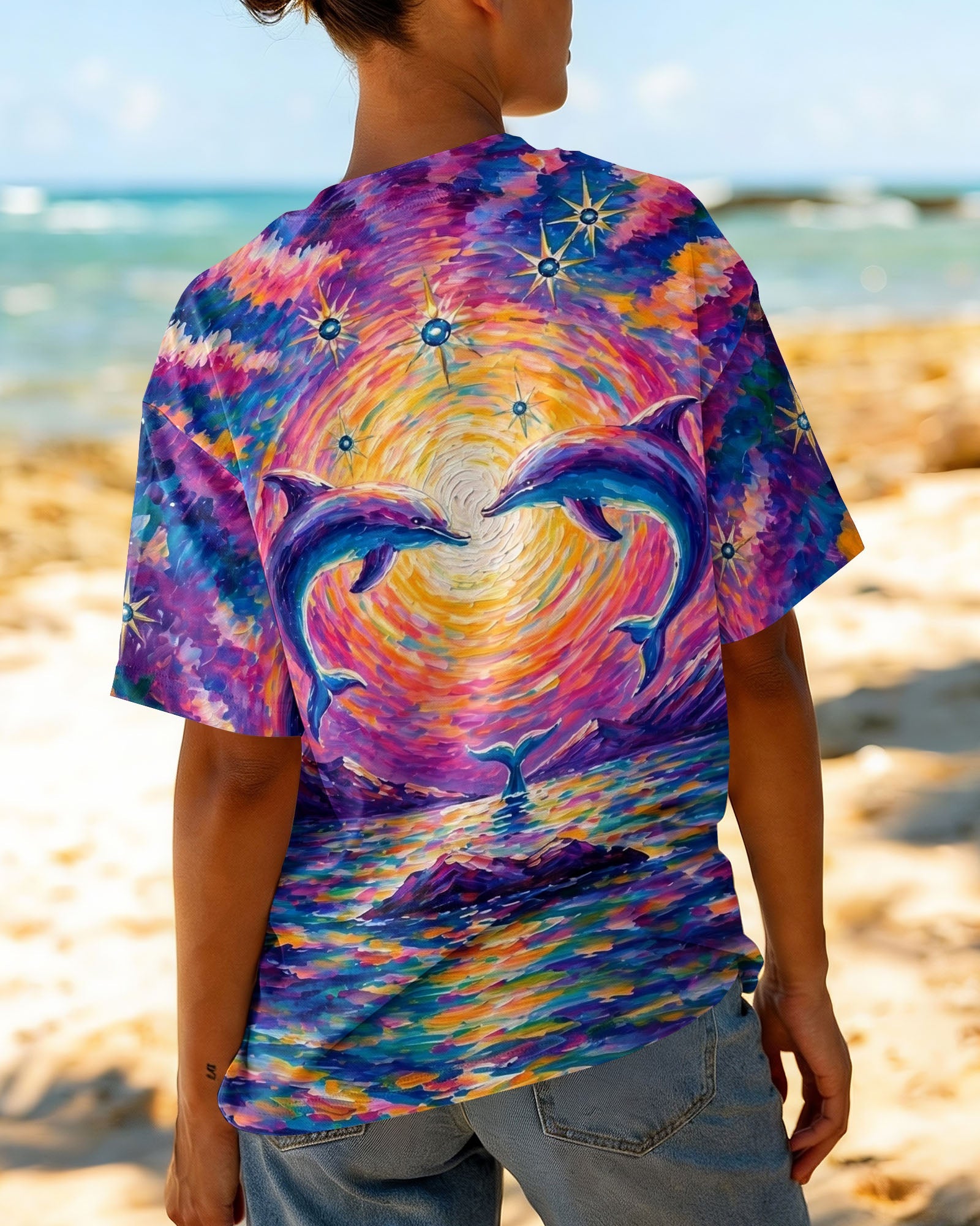 DOLPHIN SUNRISE  ALL OVER PRINT - TLNO0605261