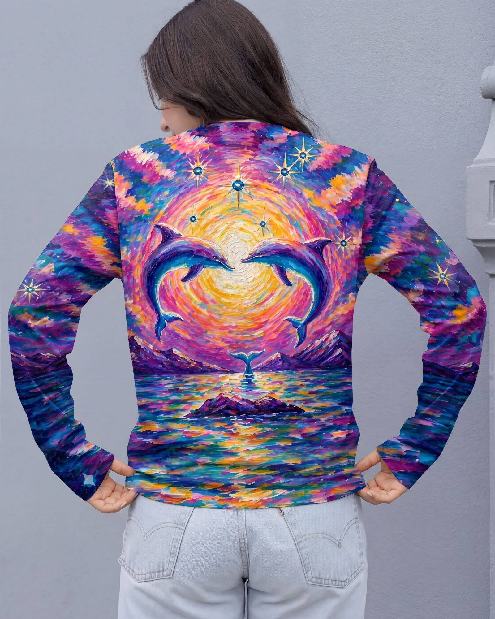 DOLPHIN SUNRISE  ALL OVER PRINT - TLNO0605261