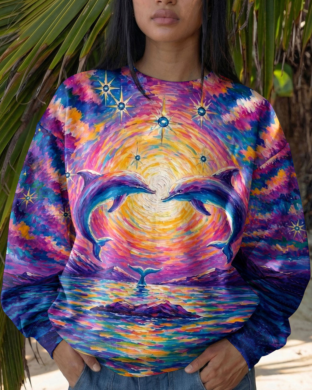 DOLPHIN SUNRISE  ALL OVER PRINT - TLNO0605261