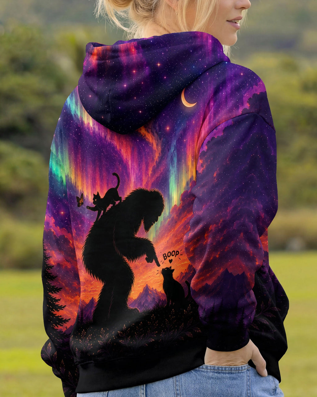 BOOP BIGFOOT CAT AURORA ALL OVER PRINT - TLNO0707261