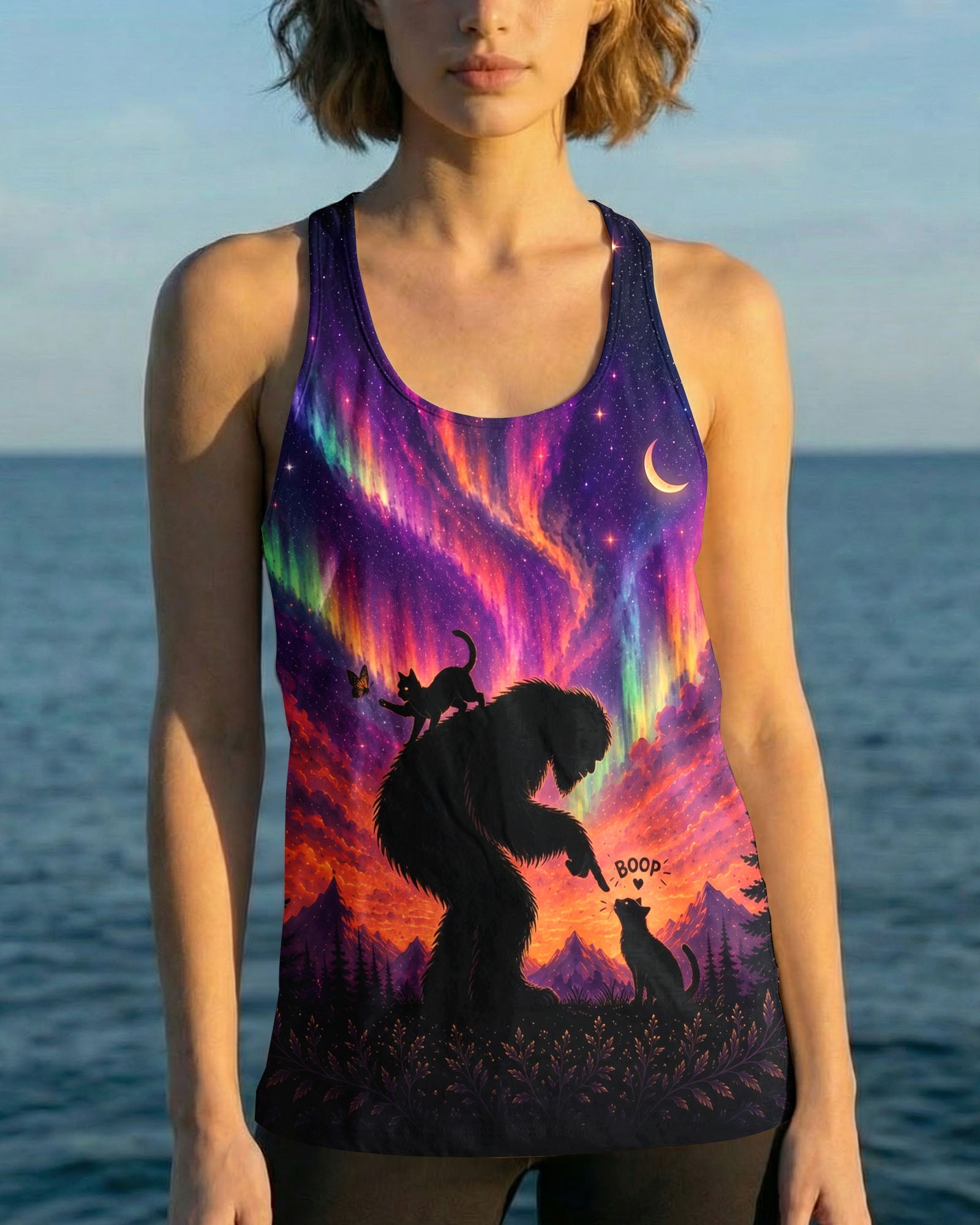 BOOP BIGFOOT CAT AURORA ALL OVER PRINT - TLNO0707261