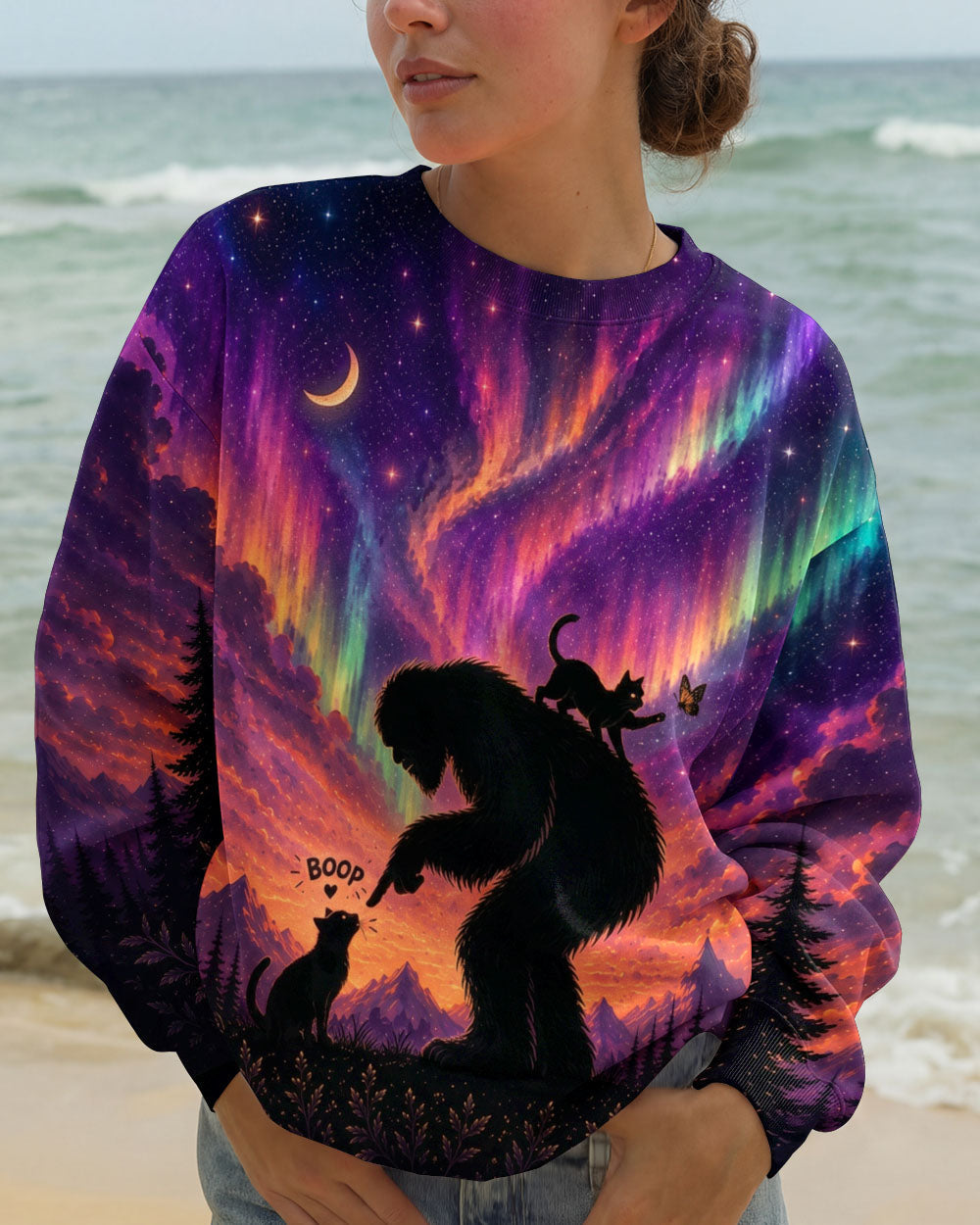 BOOP BIGFOOT CAT AURORA ALL OVER PRINT - TLNO0707261
