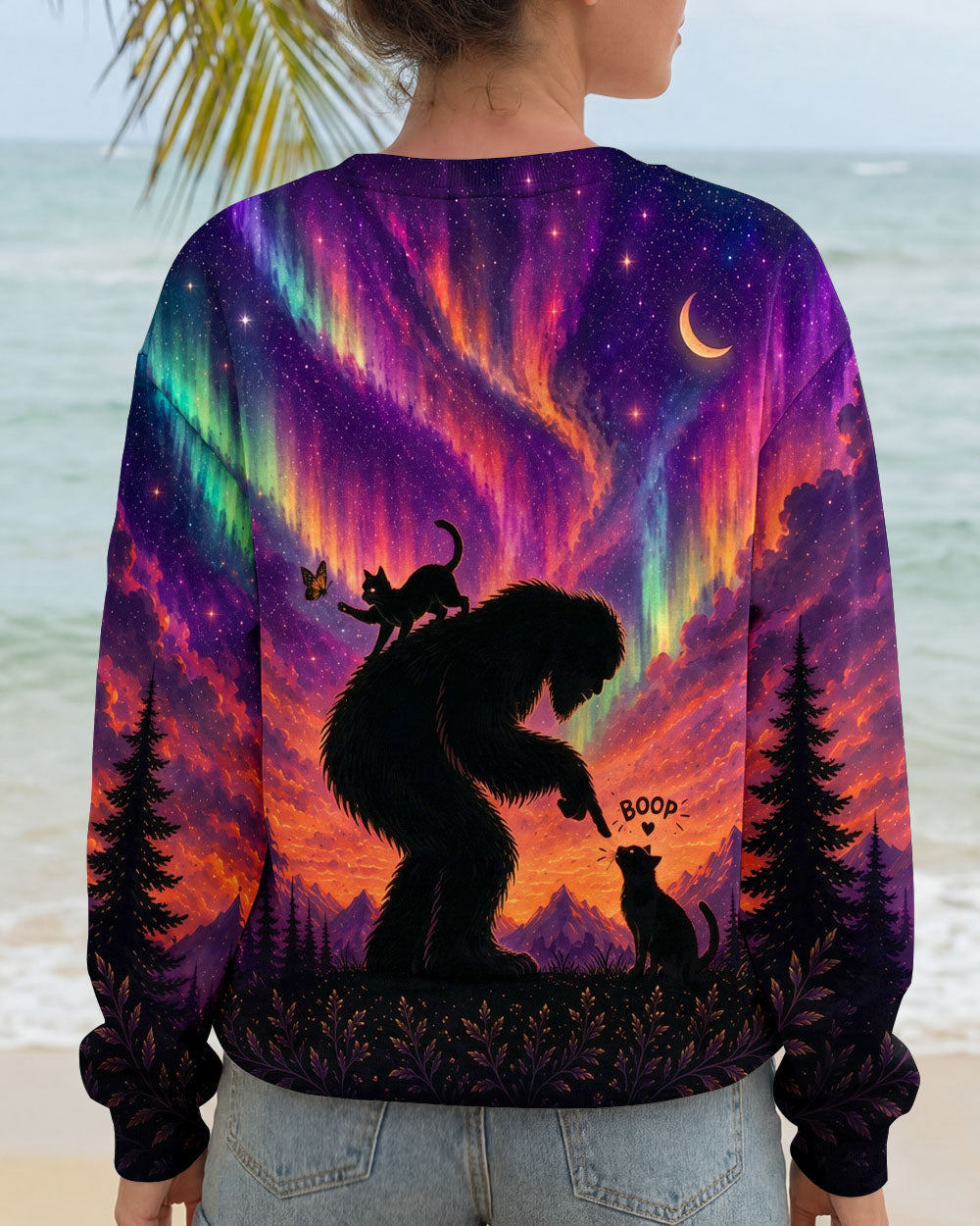 BOOP BIGFOOT CAT AURORA ALL OVER PRINT - TLNO0707261