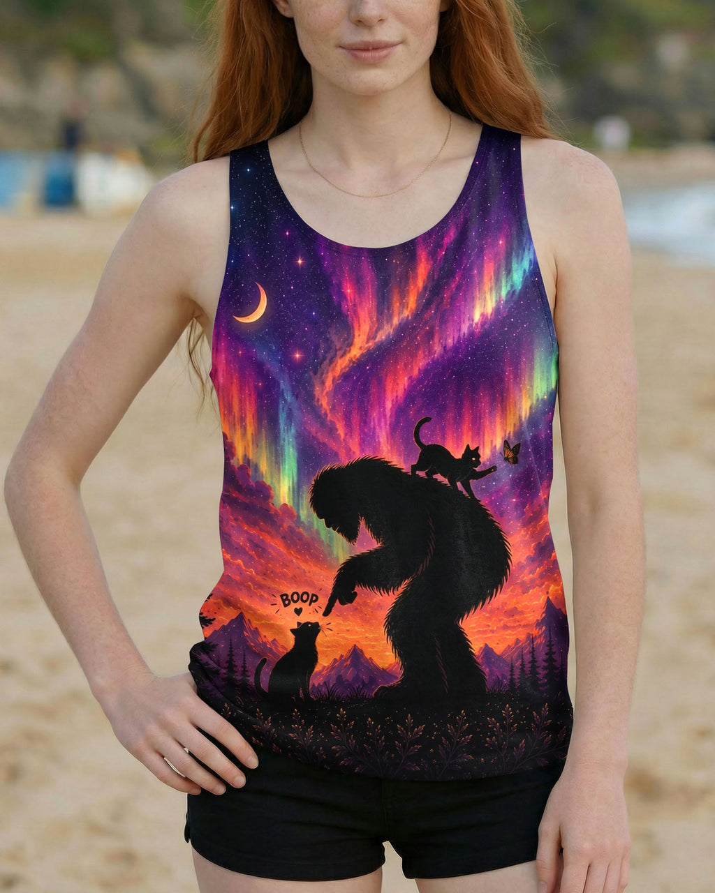 BOOP BIGFOOT CAT AURORA ALL OVER PRINT - TLNO0707261