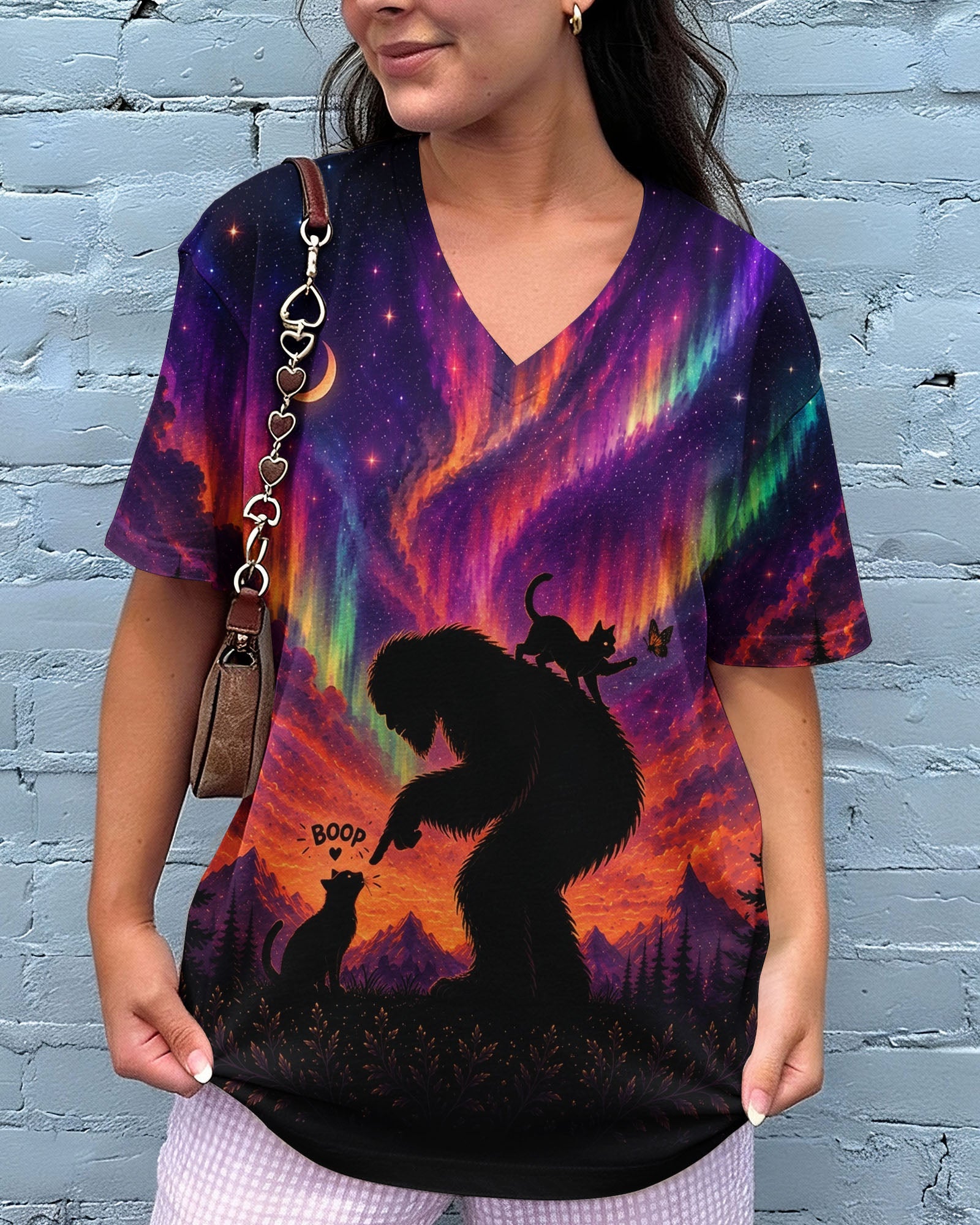 BOOP BIGFOOT CAT AURORA ALL OVER PRINT - TLNO0707261