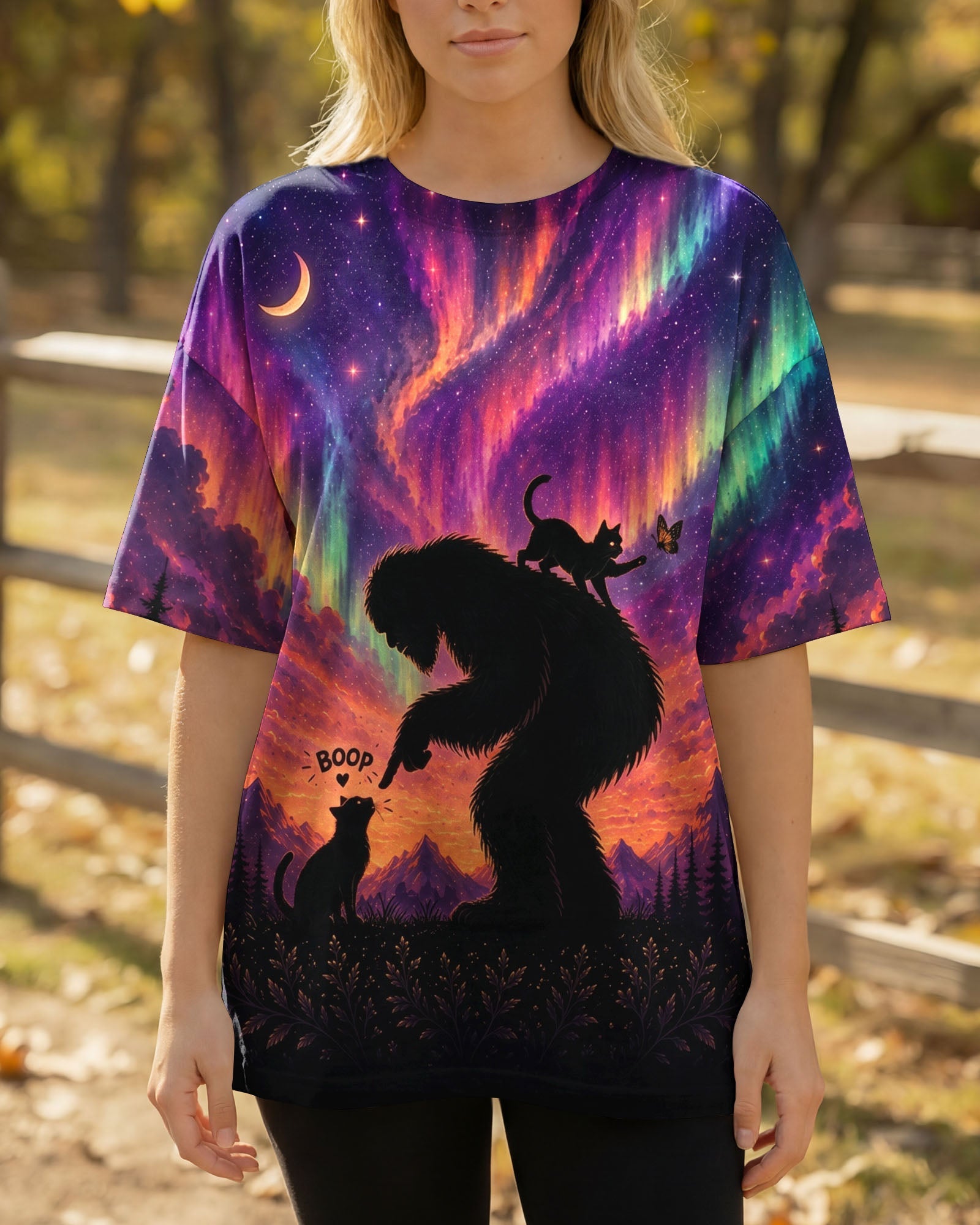 BOOP BIGFOOT CAT AURORA ALL OVER PRINT - TLNO0707261