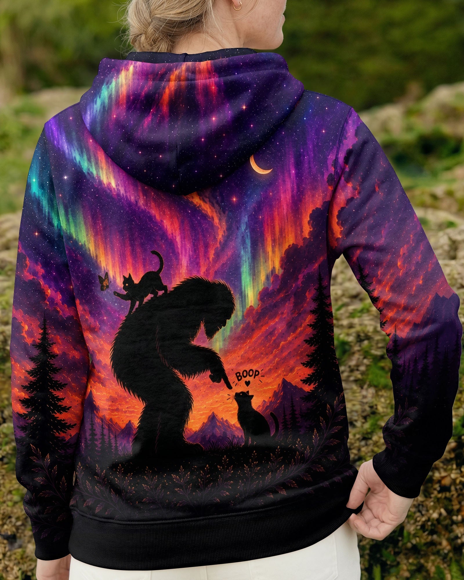 BOOP BIGFOOT CAT AURORA ALL OVER PRINT - TLNO0707261