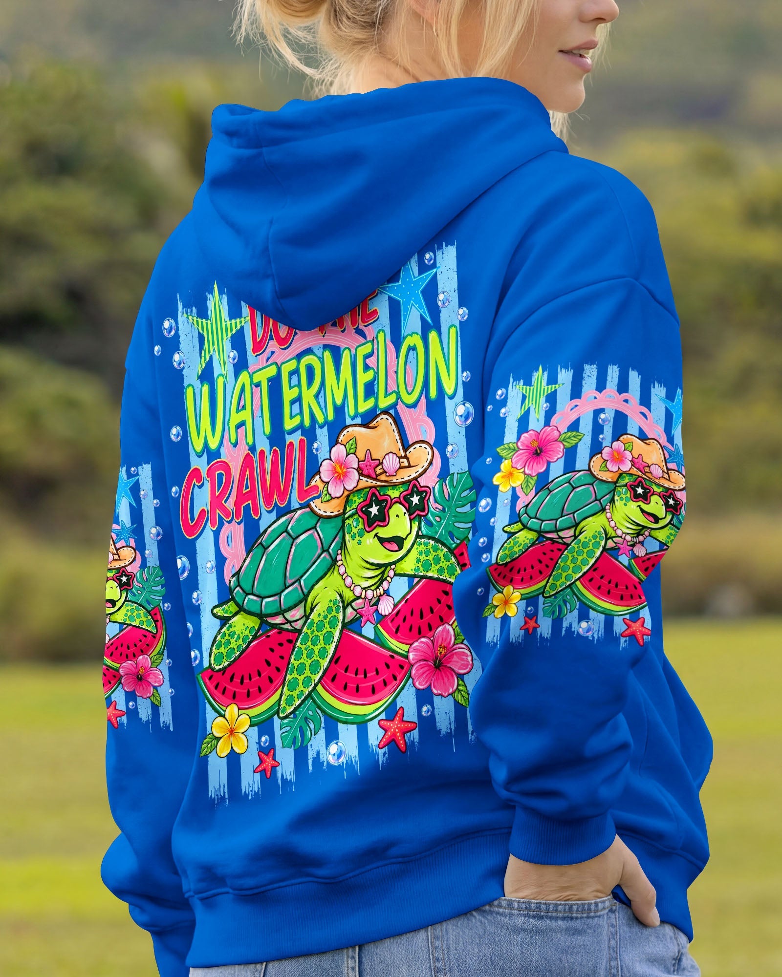 DO THE WATERMELON CRAWL TURTLE ALL OVER PRINT - TLNO1106262