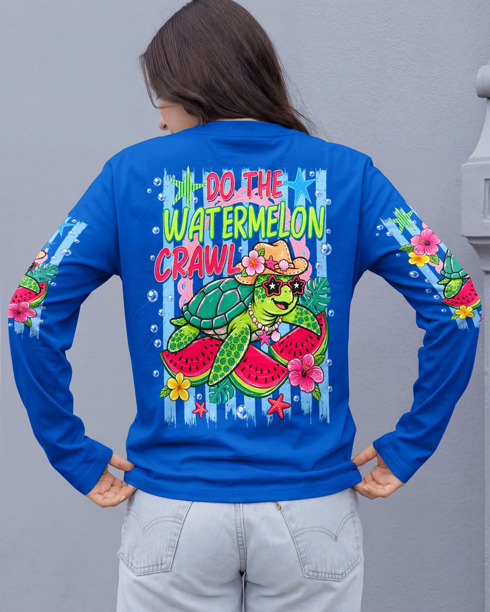DO THE WATERMELON CRAWL TURTLE ALL OVER PRINT - TLNO1106262