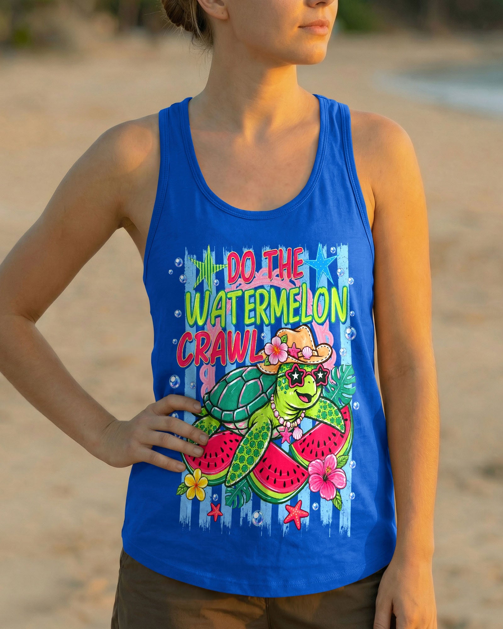 DO THE WATERMELON CRAWL TURTLE ALL OVER PRINT - TLNO1106262