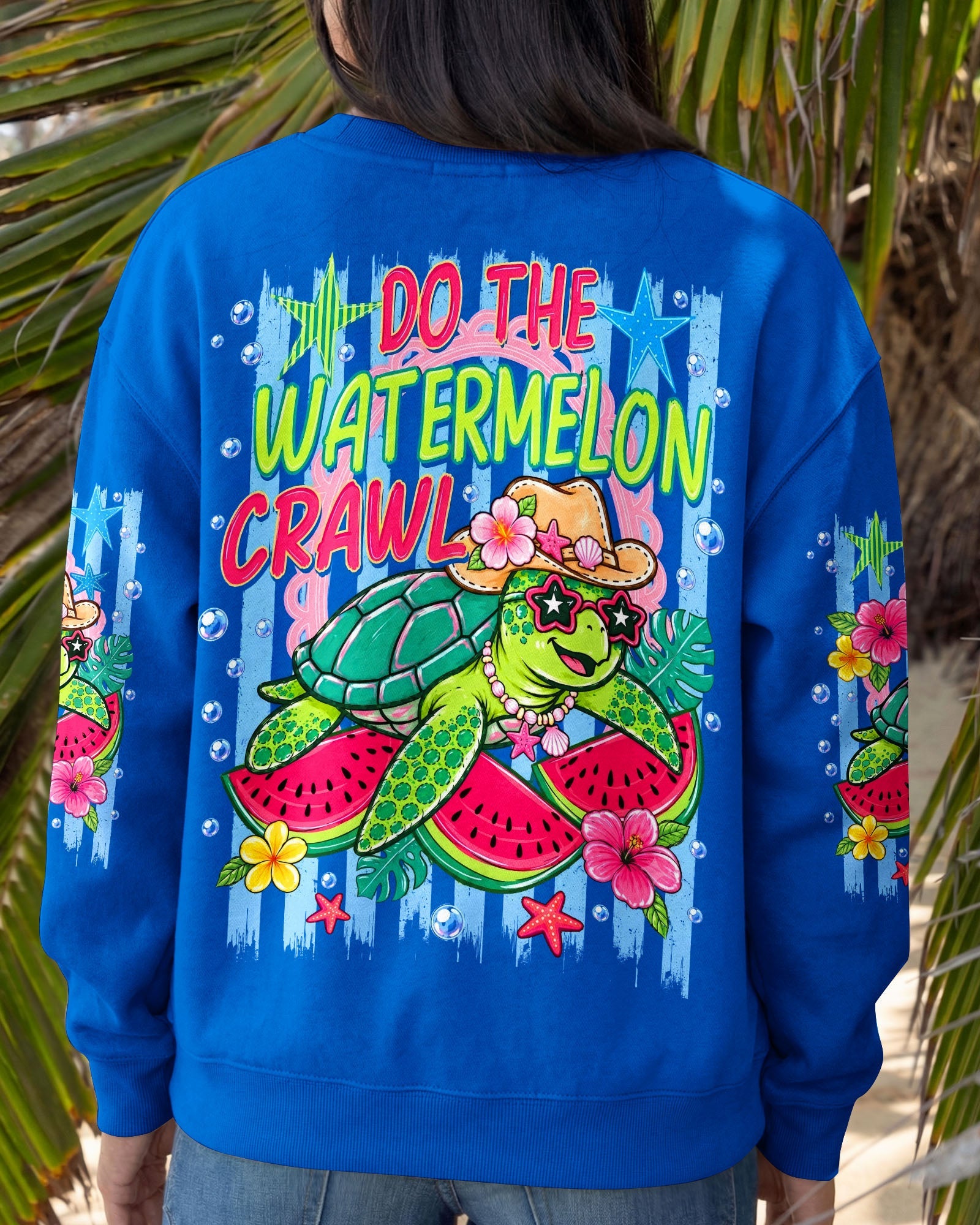 DO THE WATERMELON CRAWL TURTLE ALL OVER PRINT - TLNO1106262