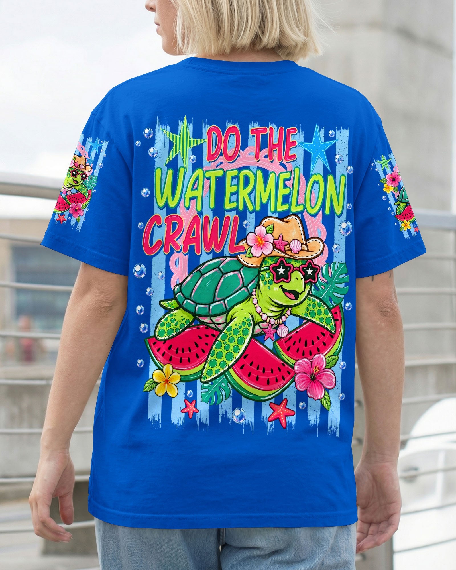 DO THE WATERMELON CRAWL TURTLE ALL OVER PRINT - TLNO1106262