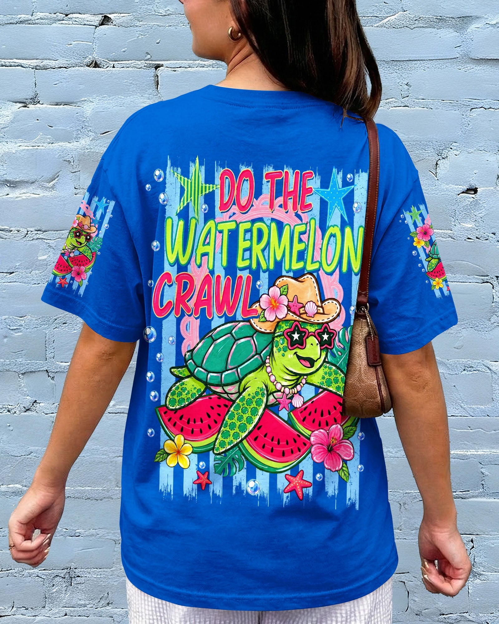 DO THE WATERMELON CRAWL TURTLE ALL OVER PRINT - TLNO1106262
