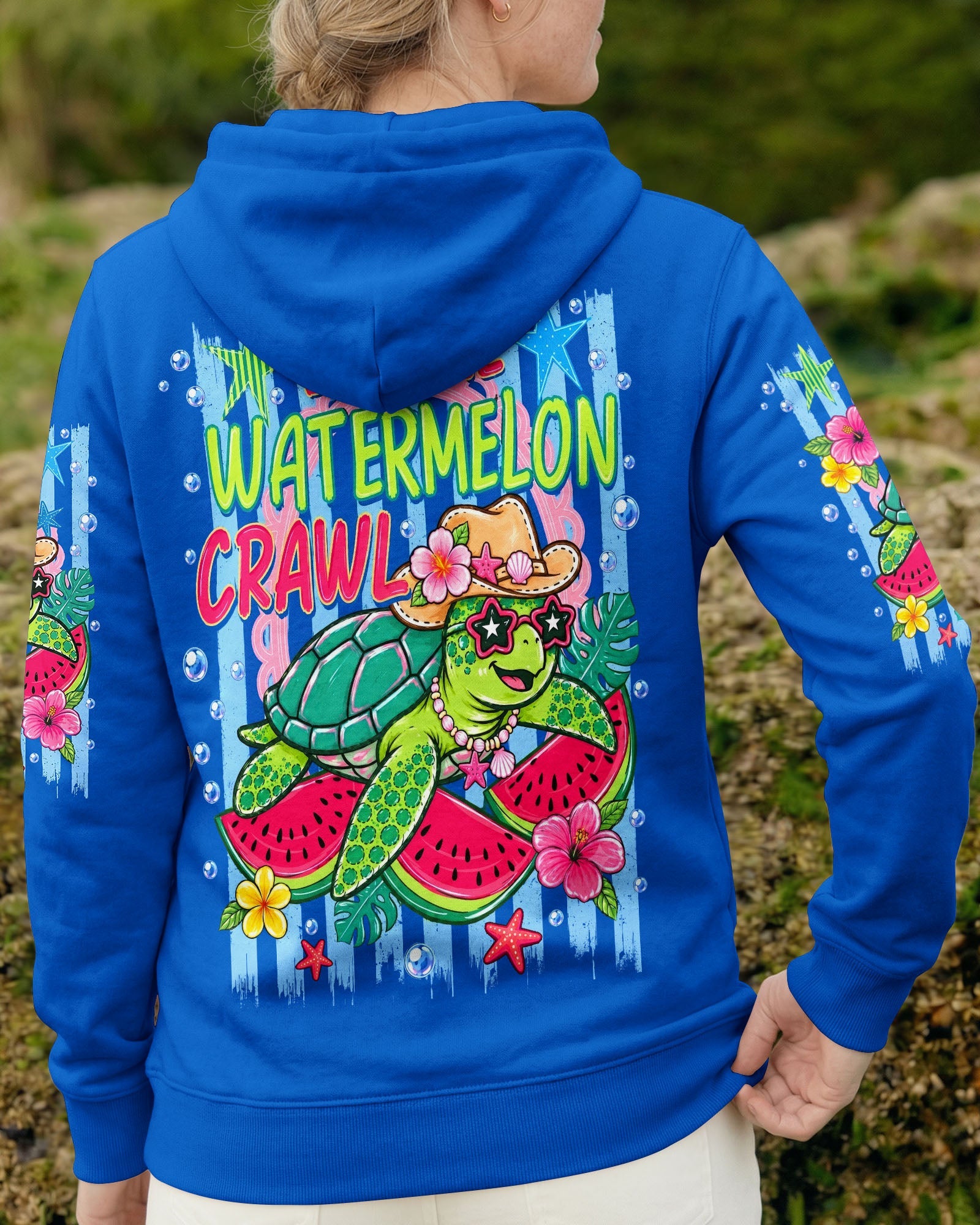 DO THE WATERMELON CRAWL TURTLE ALL OVER PRINT - TLNO1106262