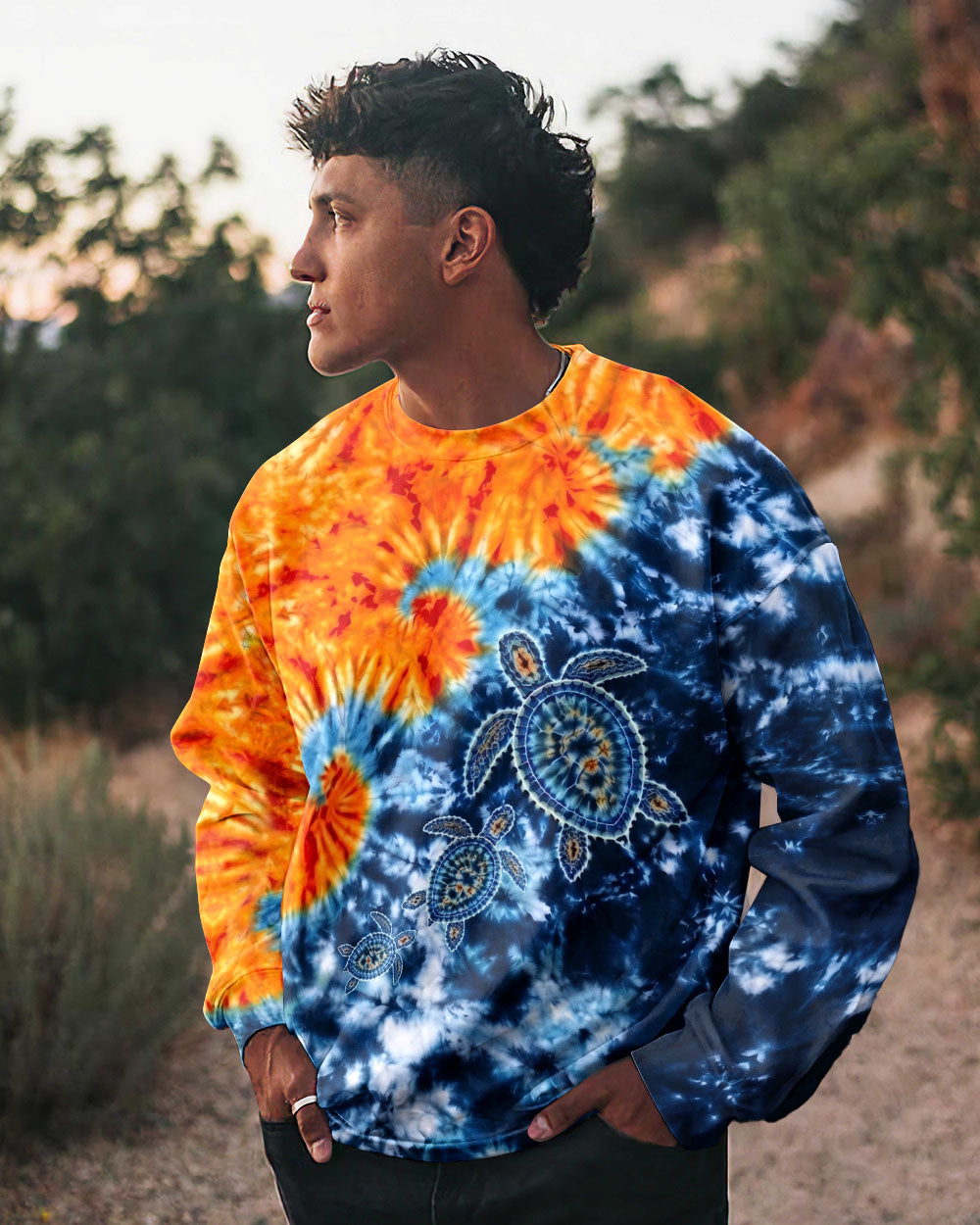 VIBRANT SEA TURTLE ALL OVER PRINT  - TLNO1405261