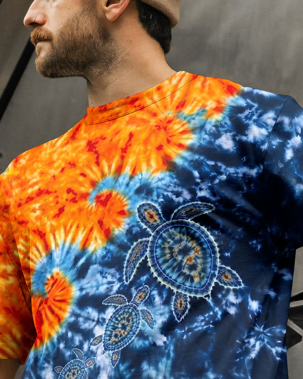 VIBRANT SEA TURTLE ALL OVER PRINT  - TLNO1405261