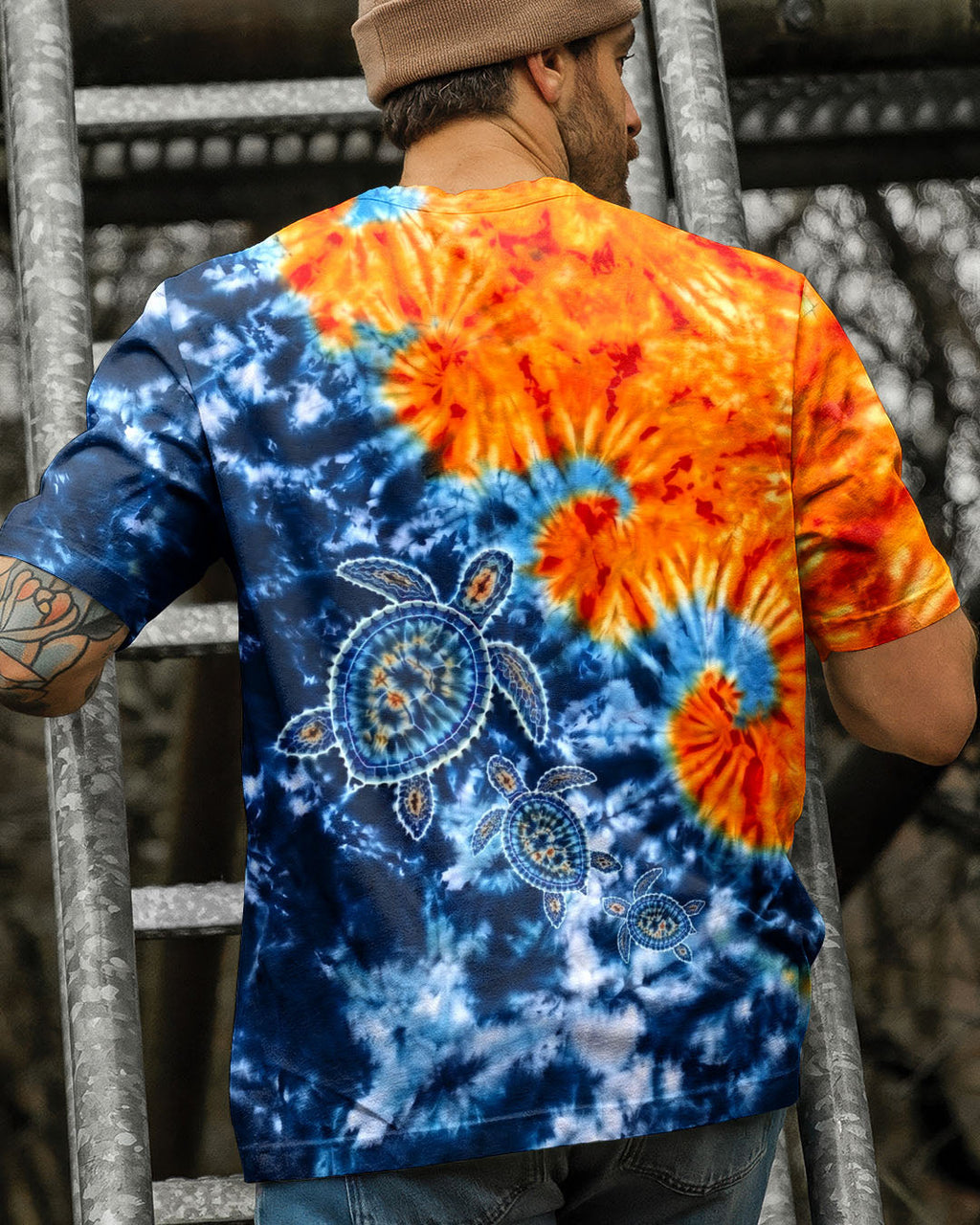 VIBRANT SEA TURTLE ALL OVER PRINT  - TLNO1405261