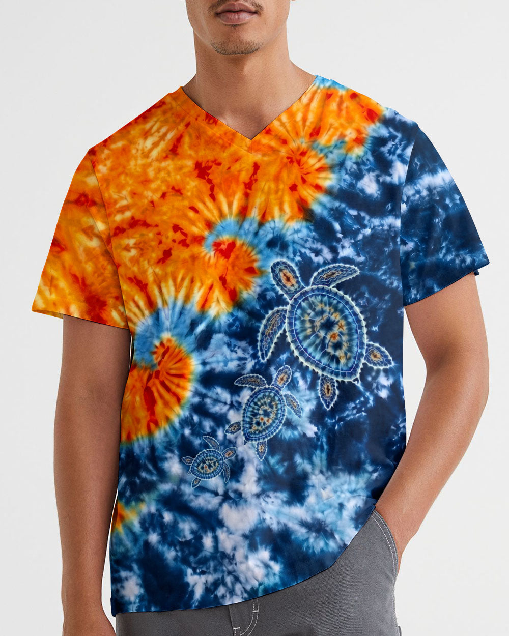 VIBRANT SEA TURTLE ALL OVER PRINT  - TLNO1405261