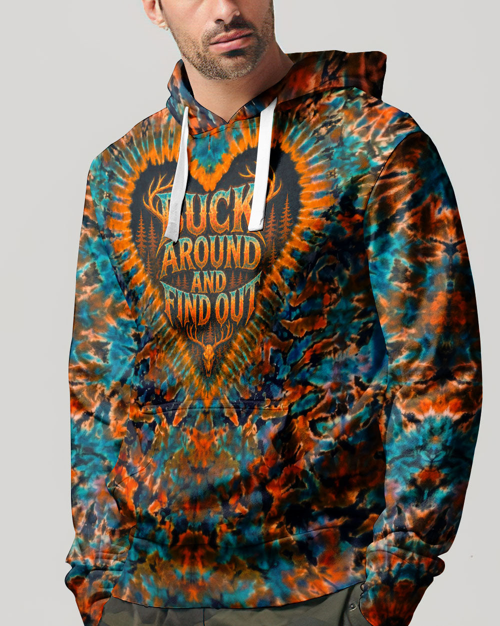 BUCK AROUND AND FIND OUT DEER HUNTING ALL OVER PRINT - TLNO1605261