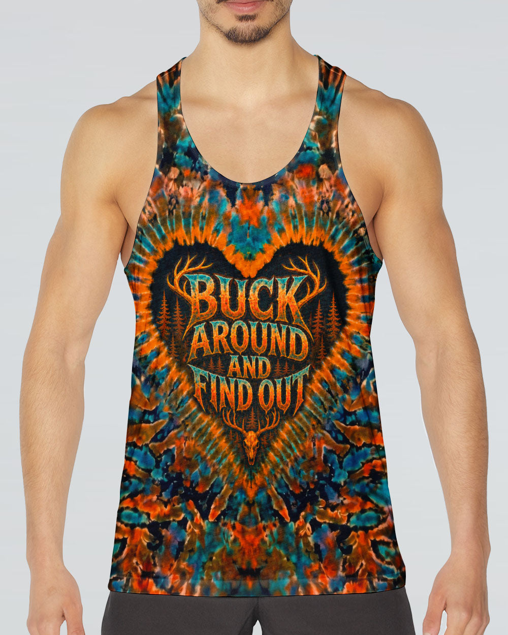 BUCK AROUND AND FIND OUT DEER HUNTING ALL OVER PRINT - TLNO1605261