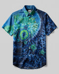 SEA TURTLE BLUE OCEAN SWIRL BUTTON-DOWN COLLAR SHIRT - TLNO1606262