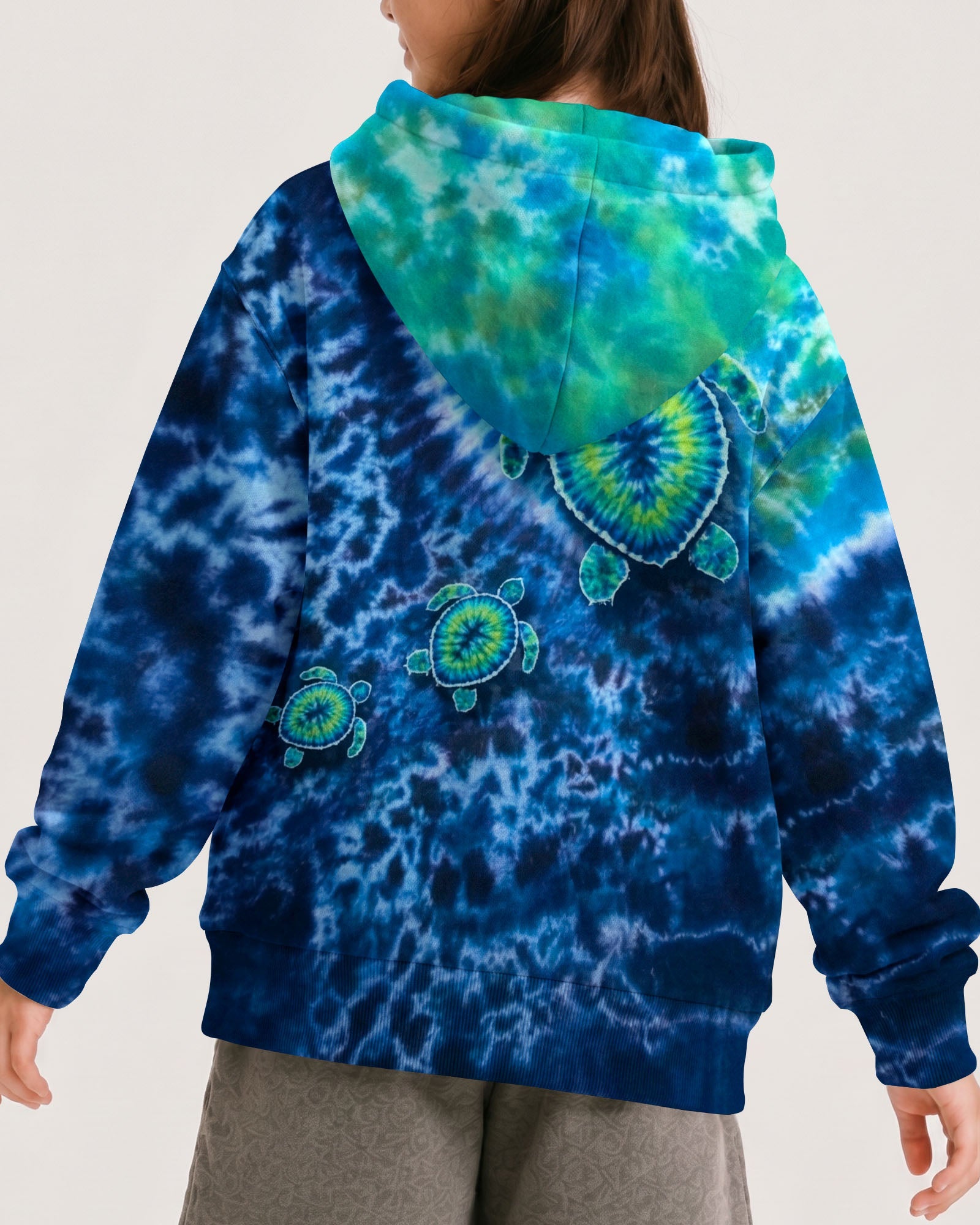 SEA TURTLE BLUE OCEAN SWIRL KIDS ALL OVER PRINT - TLNO2205262