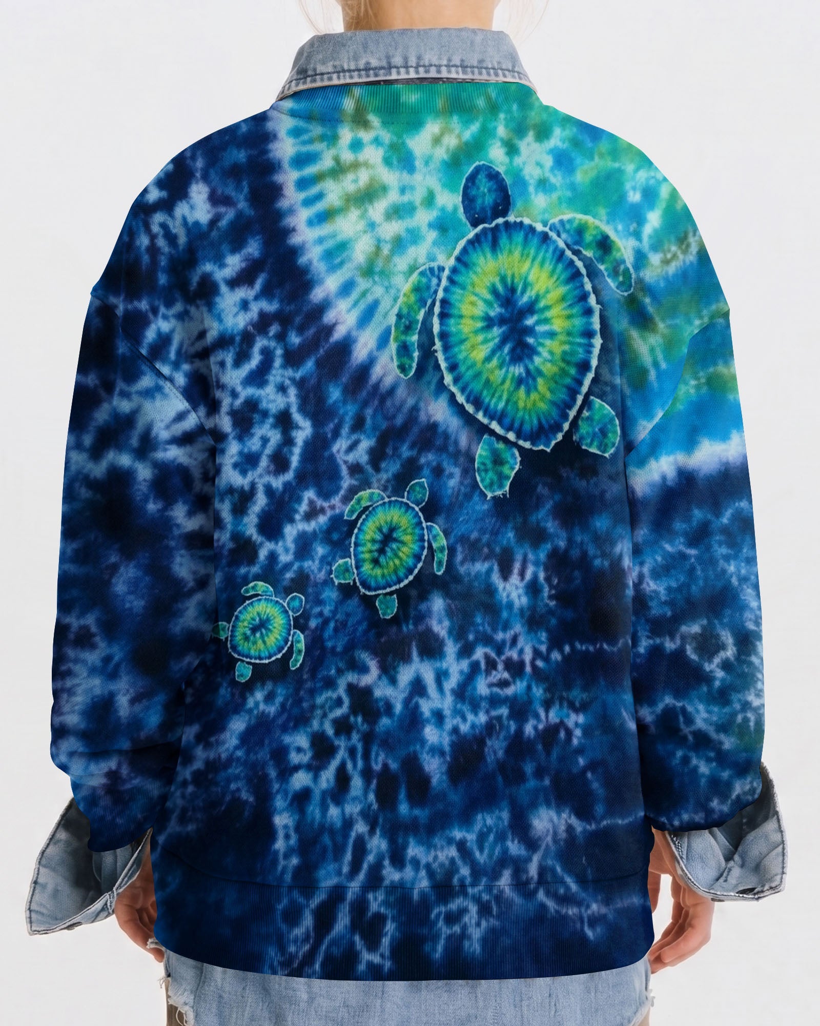 SEA TURTLE BLUE OCEAN SWIRL KIDS ALL OVER PRINT - TLNO2205262