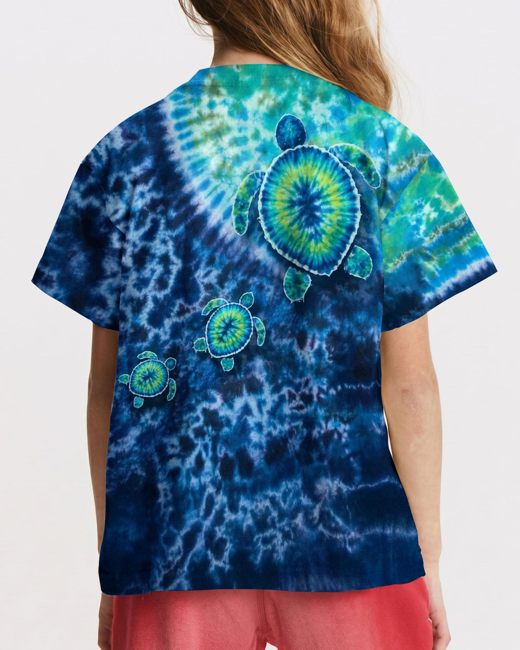SEA TURTLE BLUE OCEAN SWIRL KIDS ALL OVER PRINT - TLNO2205262