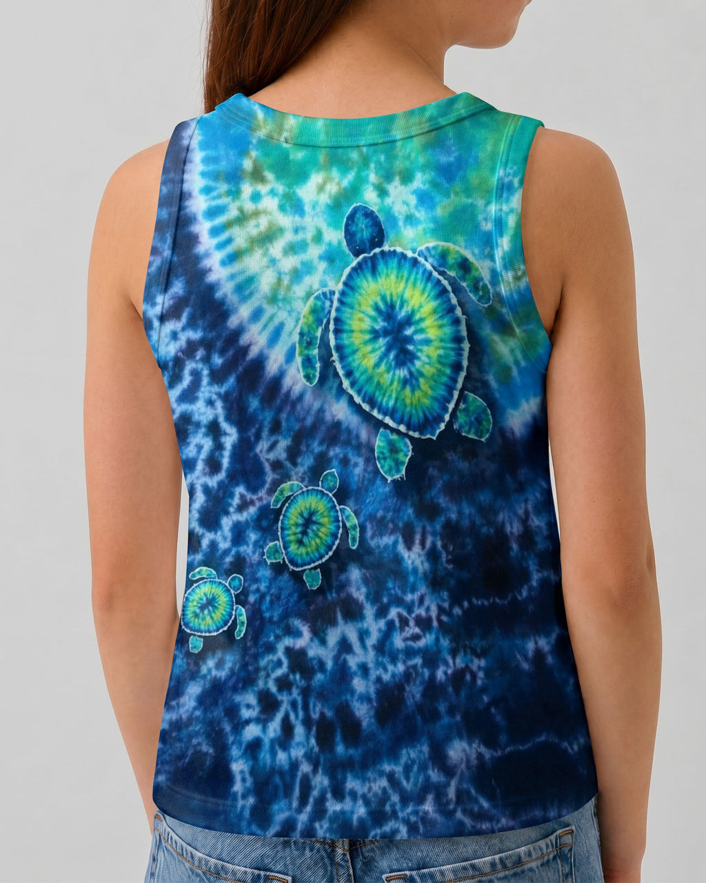 SEA TURTLE BLUE OCEAN SWIRL KIDS ALL OVER PRINT - TLNO2205262