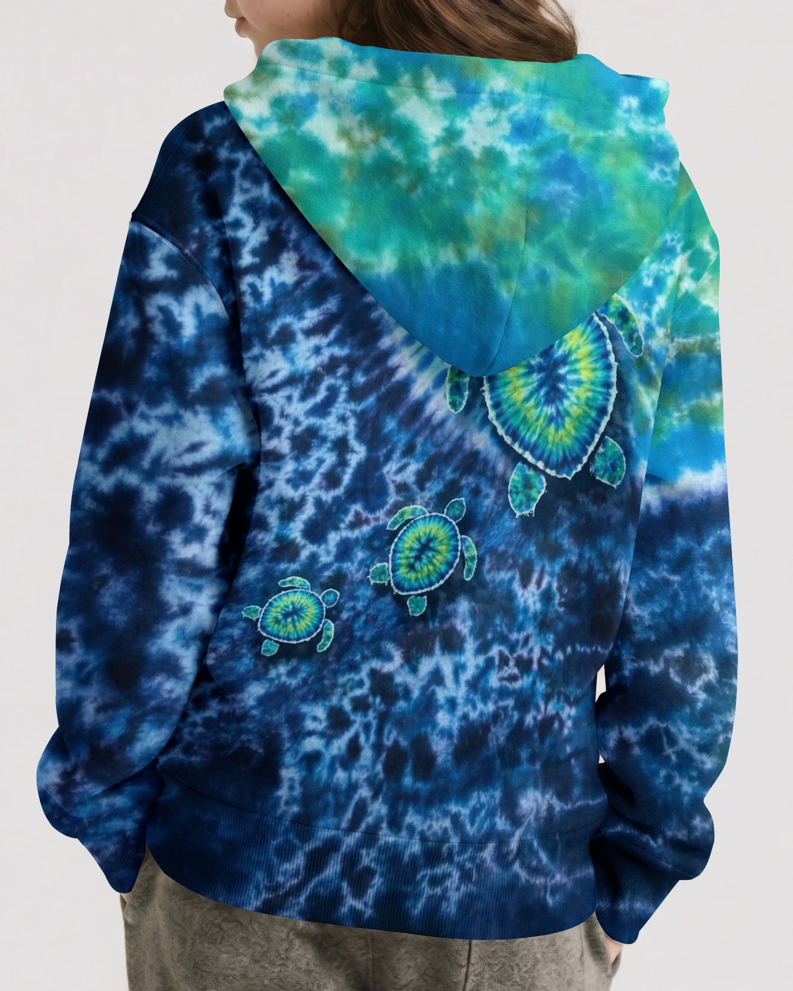 SEA TURTLE BLUE OCEAN SWIRL KIDS ALL OVER PRINT - TLNO2205262