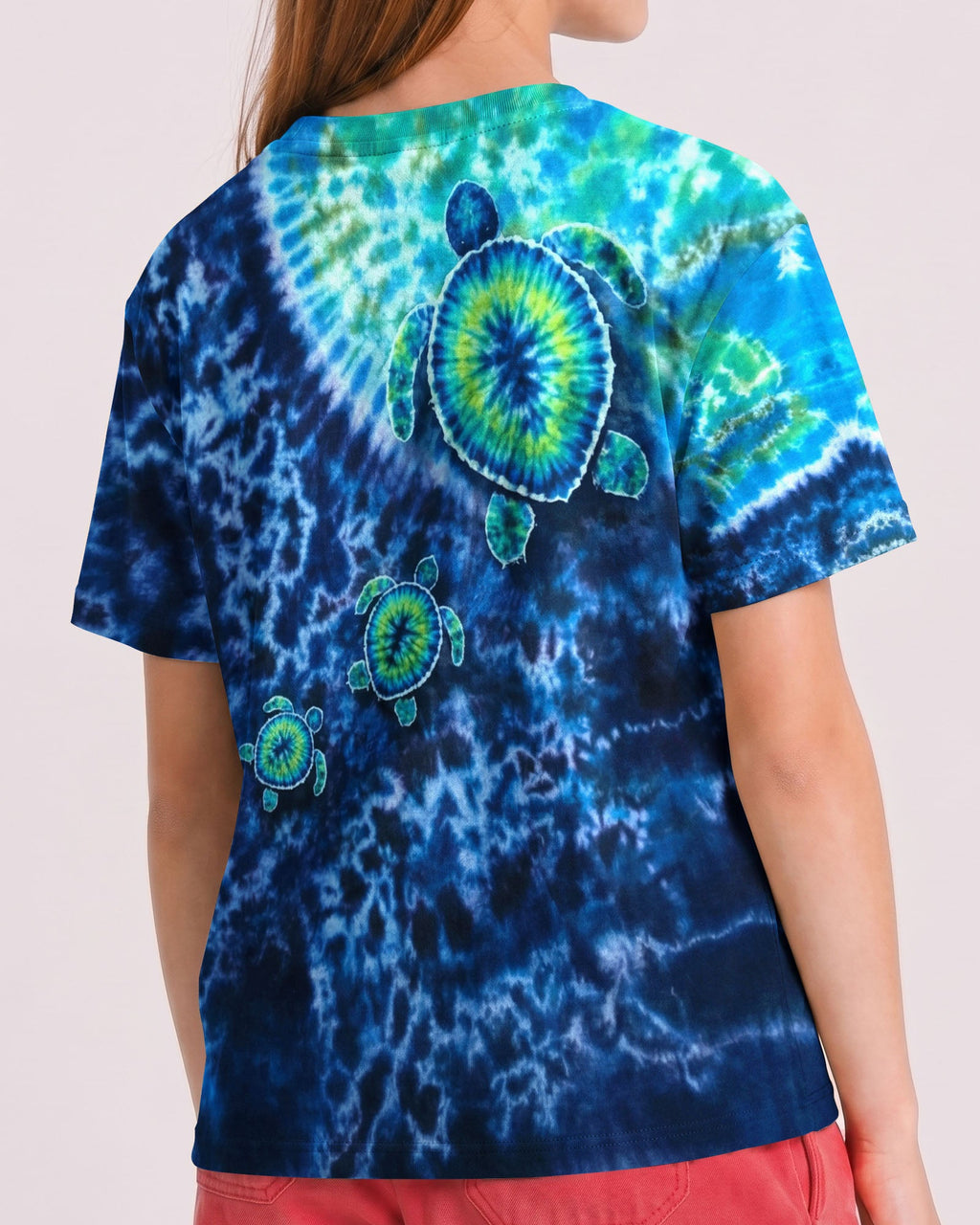 SEA TURTLE BLUE OCEAN SWIRL KIDS ALL OVER PRINT - TLNO2205262