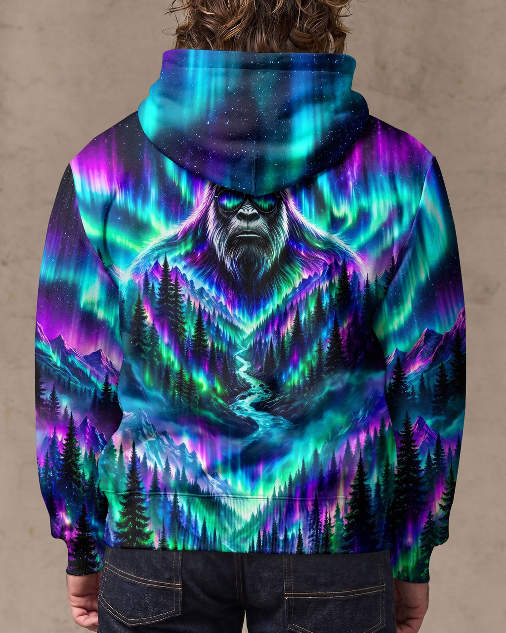 BIGFOOT FOREST  AURORA ALL OVER PRINT - TLNO2206263